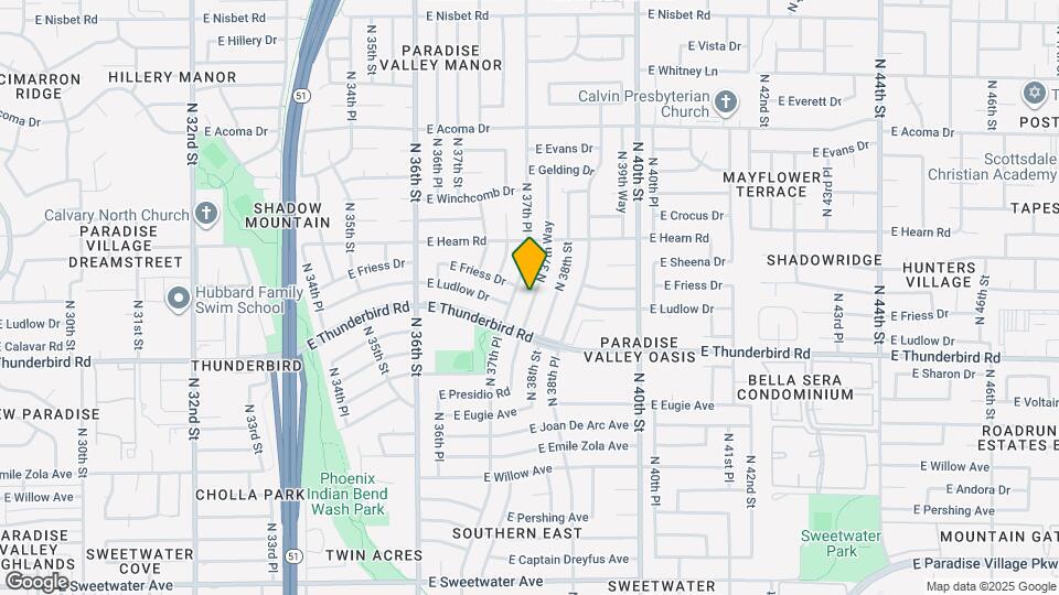 13838 N 37th Way Map and Location Details