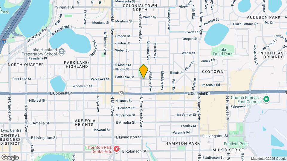 1602 Park Lake St Map and Location Details