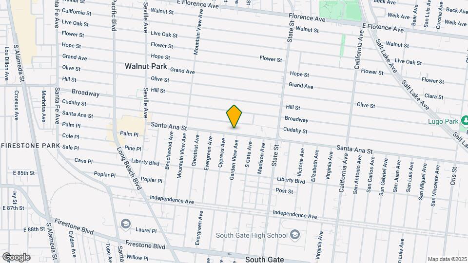 3071 Santa Ana St Map and Location Details