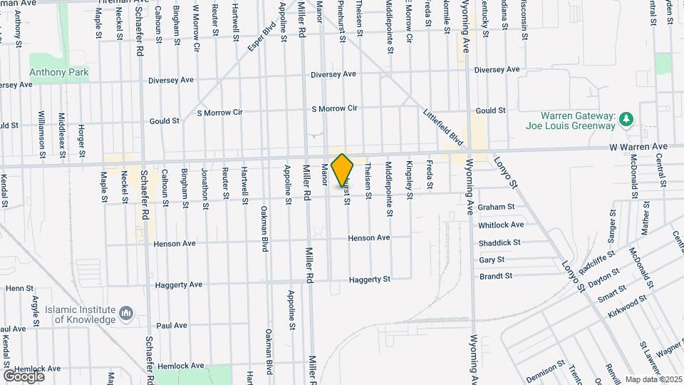 7001 Pinehurst St Map and Location Details