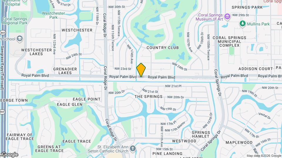 11334 Royal Palm Blvd Map and Location Details