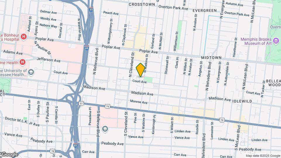 1392 Court Ave Mapa y Detalles de la Ubicación