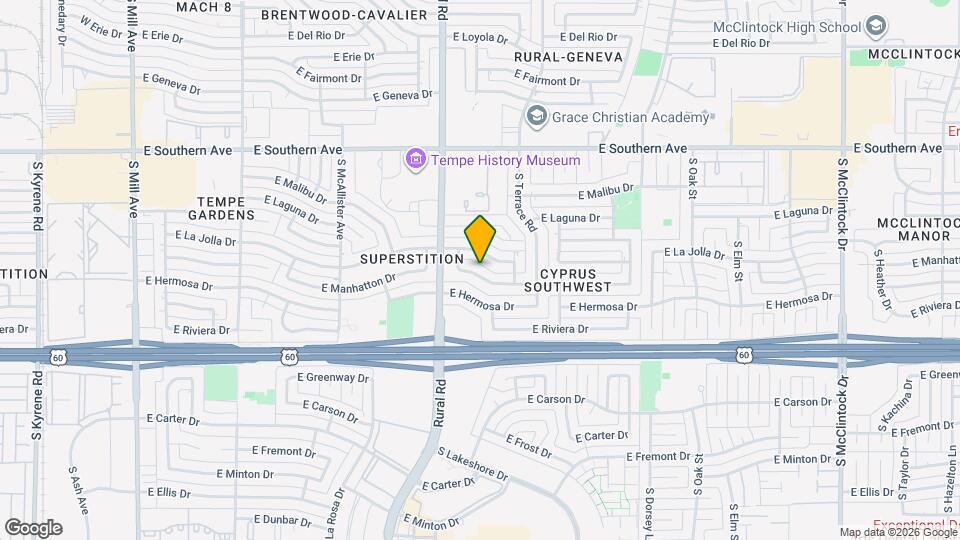 934 E Manhatton Dr Map and Location Details