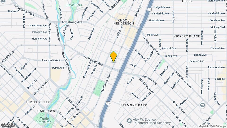 4239 McKinney Ave Map and Location Details