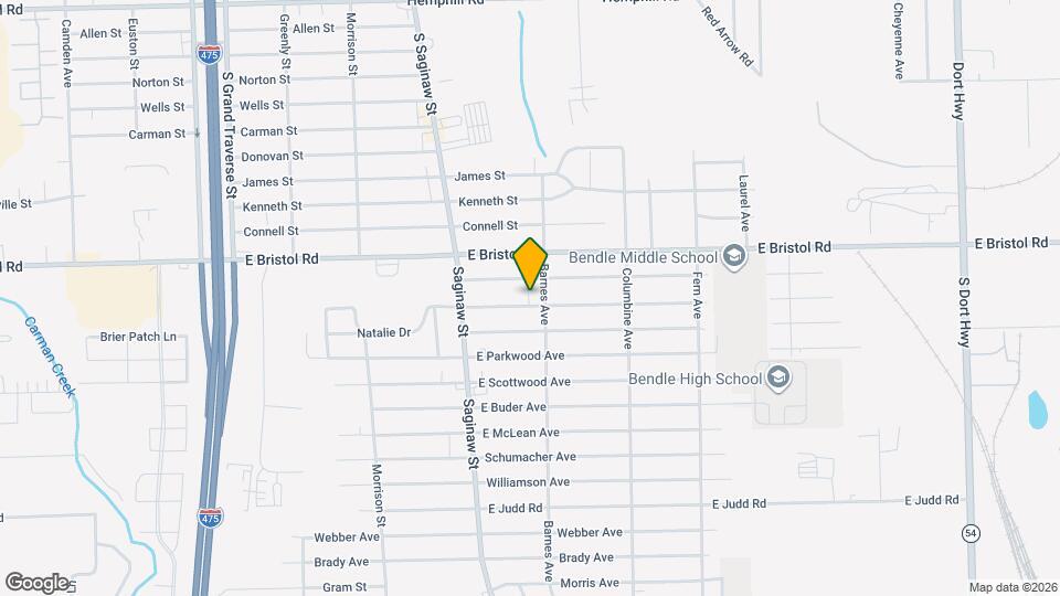2073 E Boatfield Ave Mapa y Detalles de la Ubicación