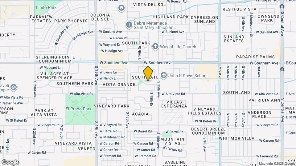 1532 W Burgess Ln Map and Location Details