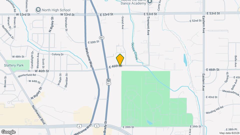 641 E 46th St Map and Location Details