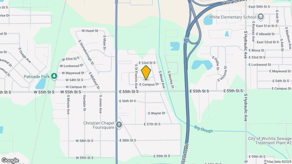 538 E Campus St Map and Location Details