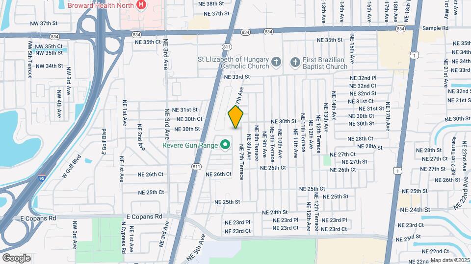 2920 NE 7th Ave-Unit -A Map and Location Details