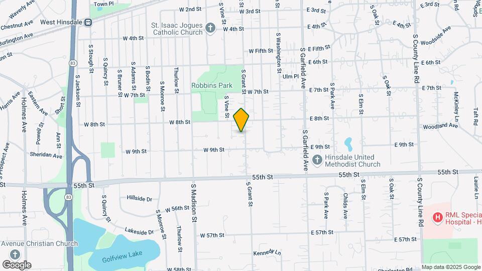 824 S Grant St Map and Location Details