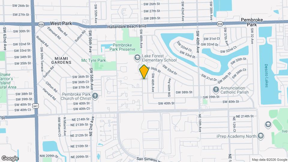 3701 SW 48th Ave Mapa y Detalles de la Ubicación