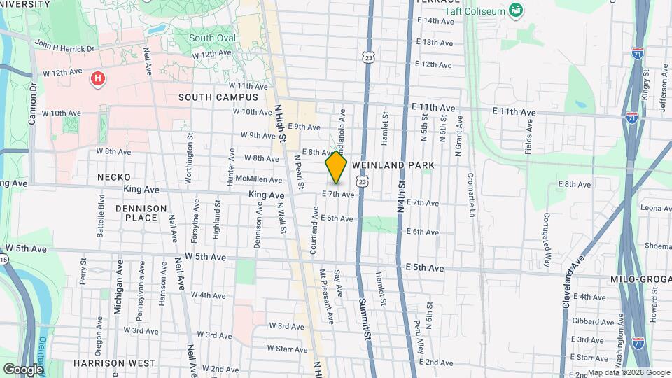 1365 Indianola Ave Map and Location Details