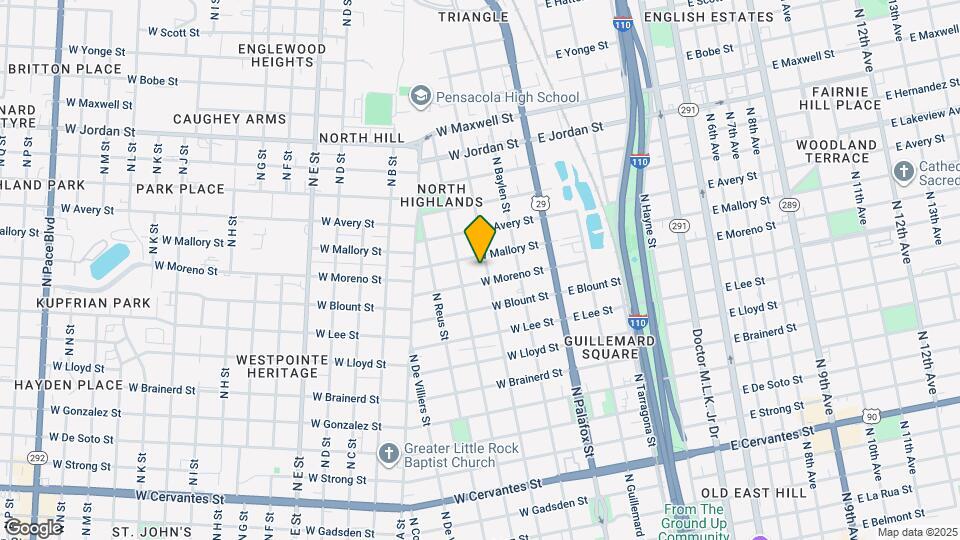1609 N Spring St Map and Location Details