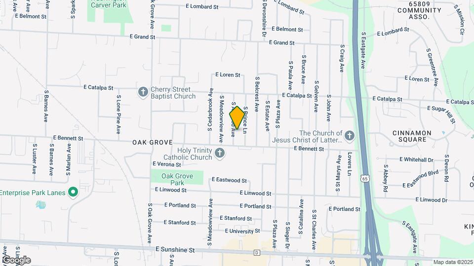 1334 S Airwood Ave Map and Location Details