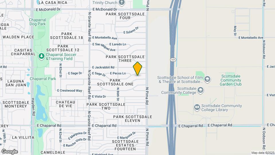8726 E Bonnie Rose Ave Map and Location Details