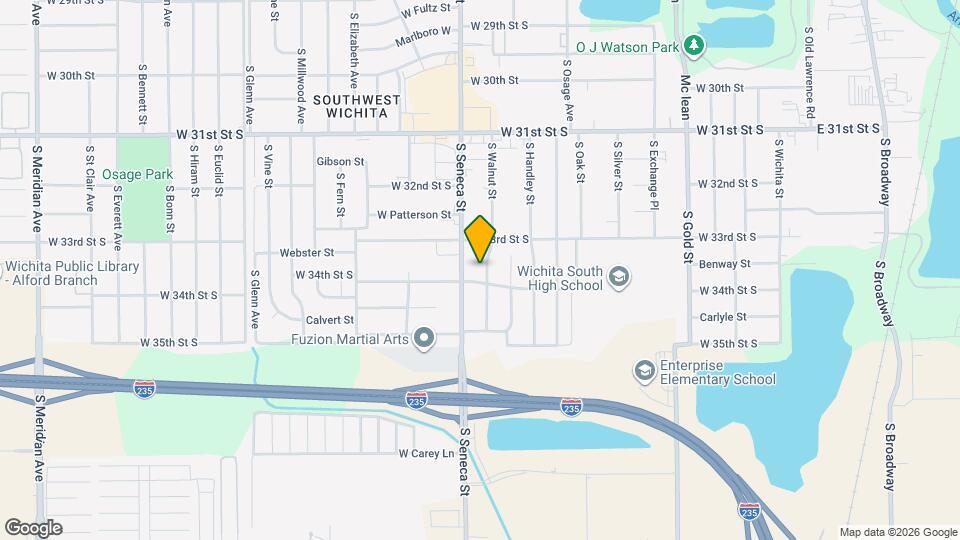 3439 S Walnut St Map and Location Details