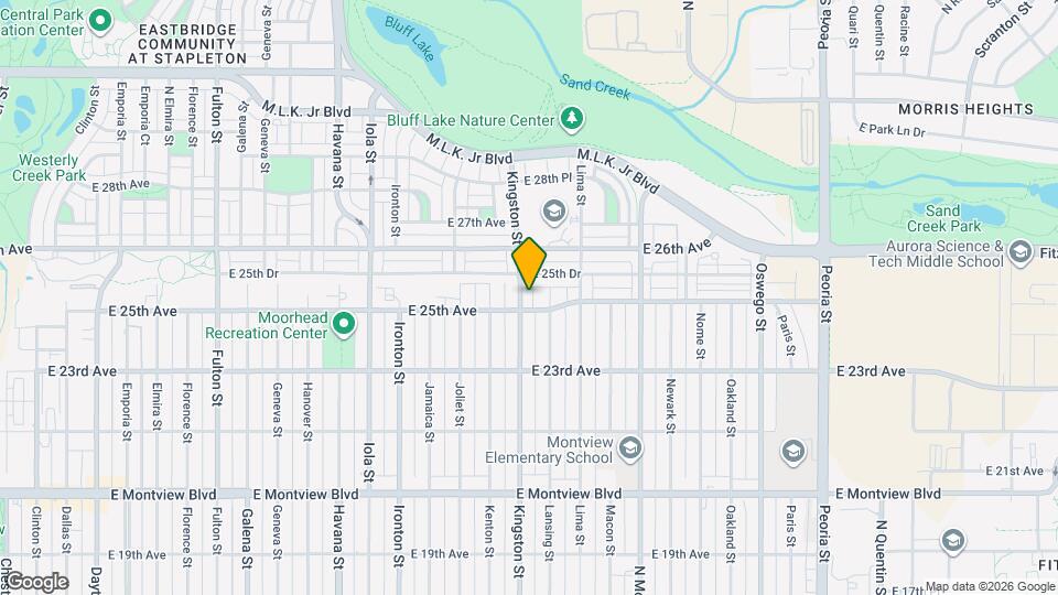11117 E 25th Ave Map and Location Details