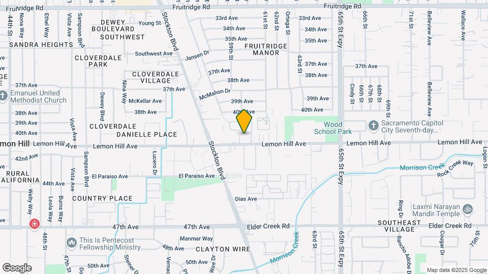 5945 Lemon Hill Ave Map and Location Details