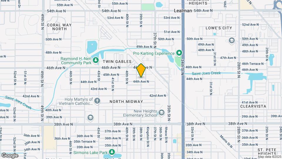 3811 44th Ave N Map and Location Details