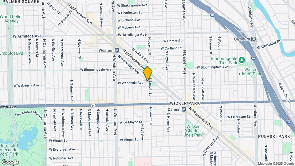 2210 W Wabansia Ave, Unit # 0403 Map and Location Details