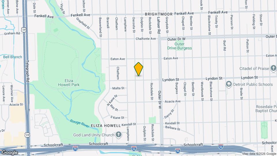 22236 Lyndon St Map and Location Details