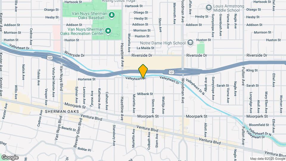 13944 Valleyheart Dr Mapa y Detalles de la Ubicación