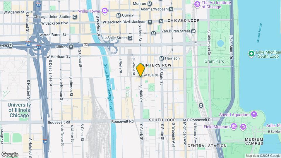 830 S Clark St Map and Location Details