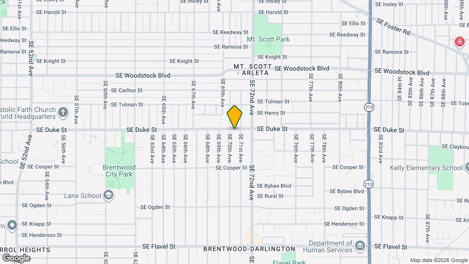 7026 SE Duke St Map and Location Details