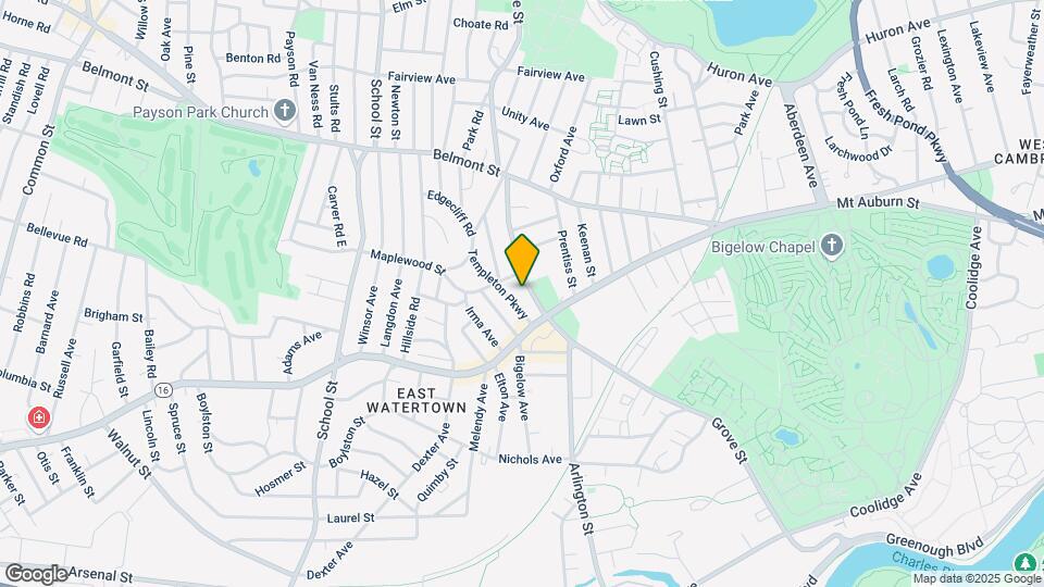 296 Arlington St, Unit 1T Map and Location Details