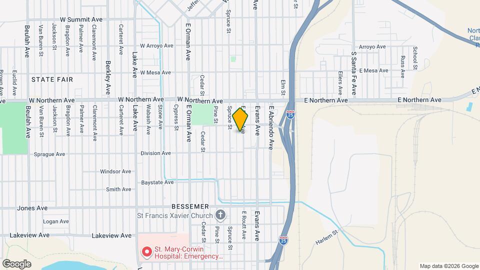 1411 E Routt Ave Map and Location Details