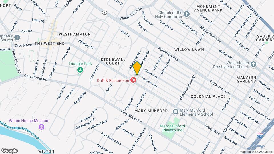 307 Lexington Rd Map and Location Details