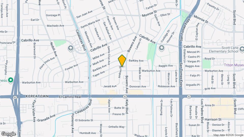 1817 Andrea Pl Map and Location Details