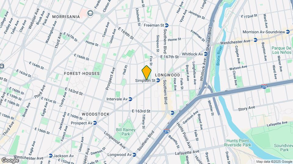 967 E 165th St, Unit 1A Map and Location Details