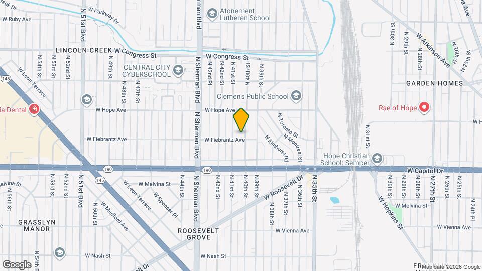 4109 N 40th St Map and Location Details