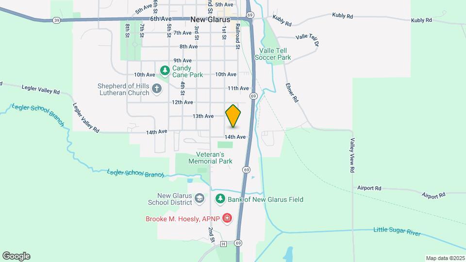 New Glarus Place Map and Location Details