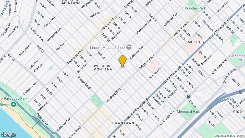 1220 California Ave Map and Location Details