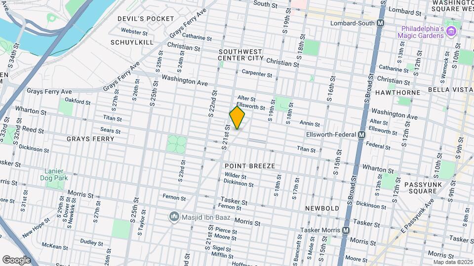 1234 Point Breeze Ave Mapa y Detalles de la Ubicación