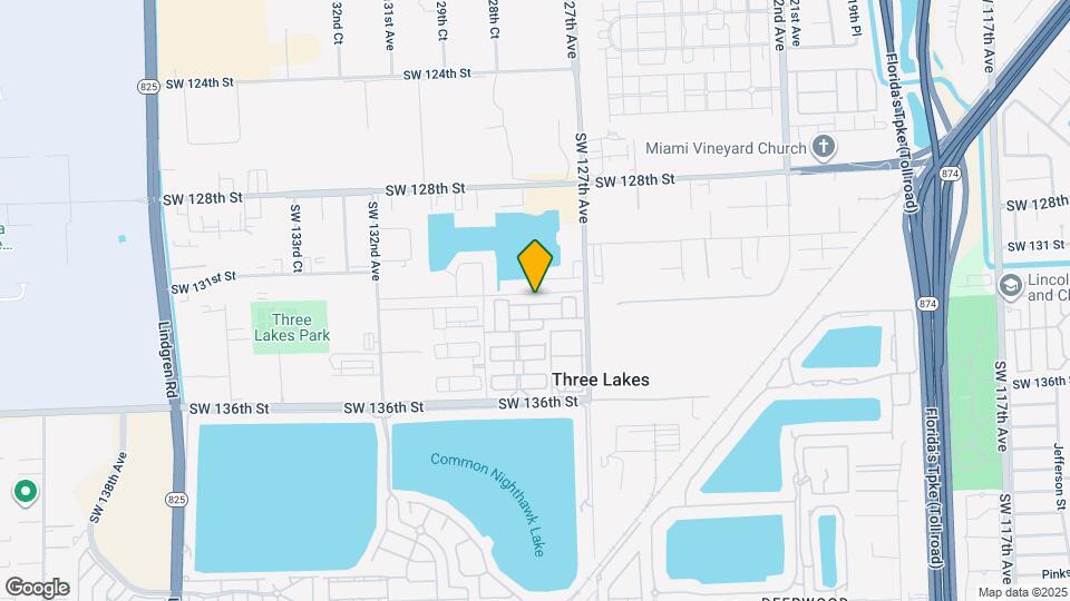 12813 SW 132nd Terrace Map and Location Details