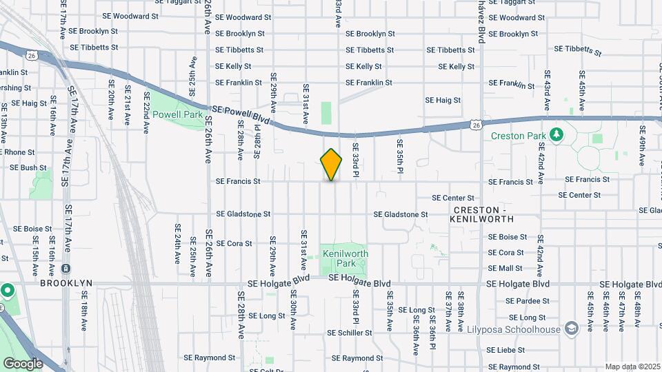 3224-3236-3236 SE Francis St Mapa y Detalles de la Ubicación