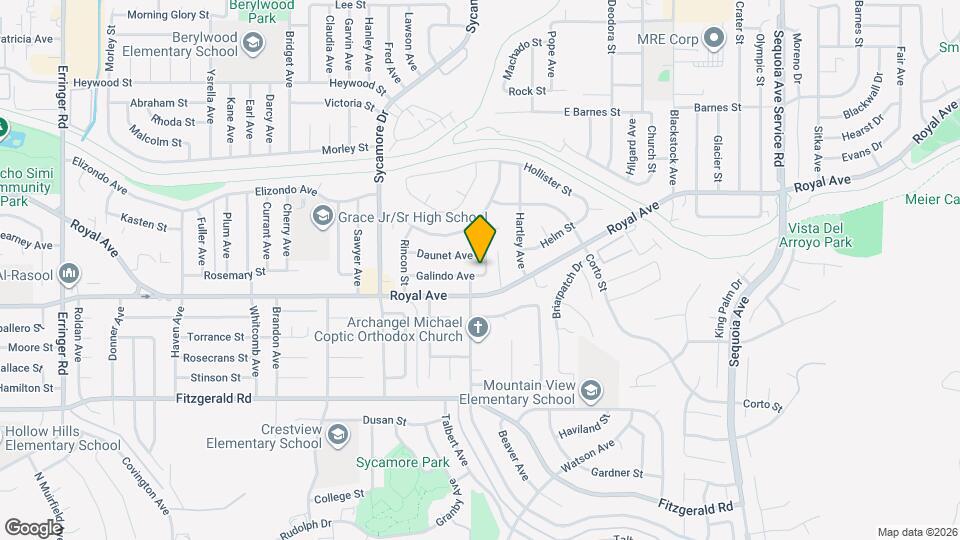 2721 Galindo Ave Map and Location Details