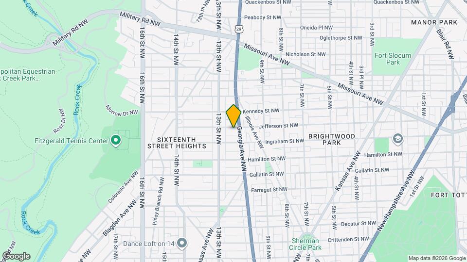1208 Jefferson St NW Map and Location Details