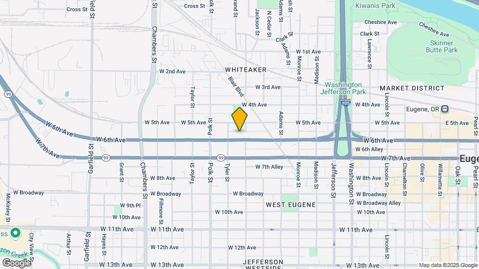 1109 W 6th Ave Map and Location Details