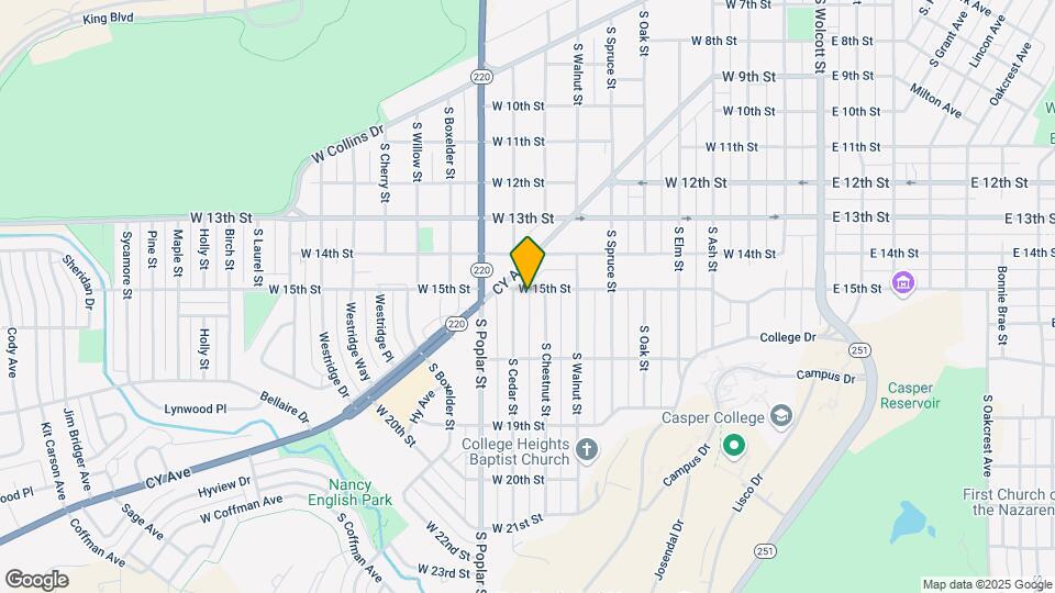 827 W 15th St Map and Location Details
