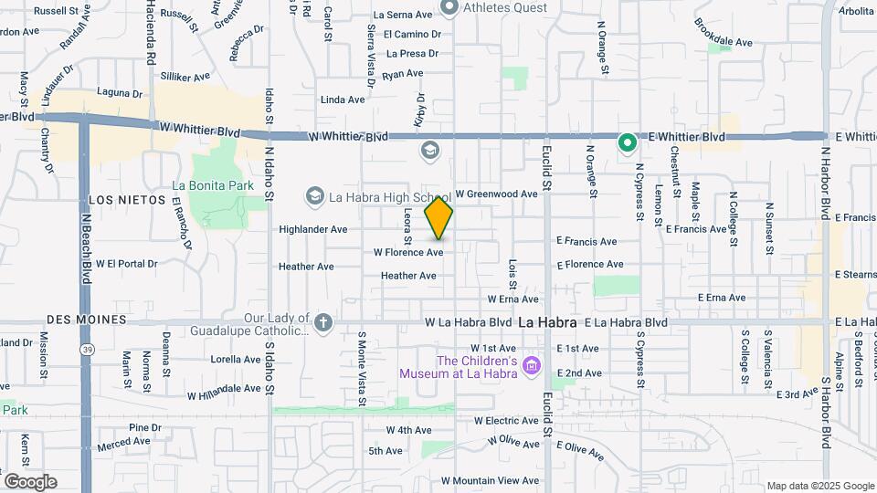 515 W Florence Ave Mapa y Detalles de la Ubicación
