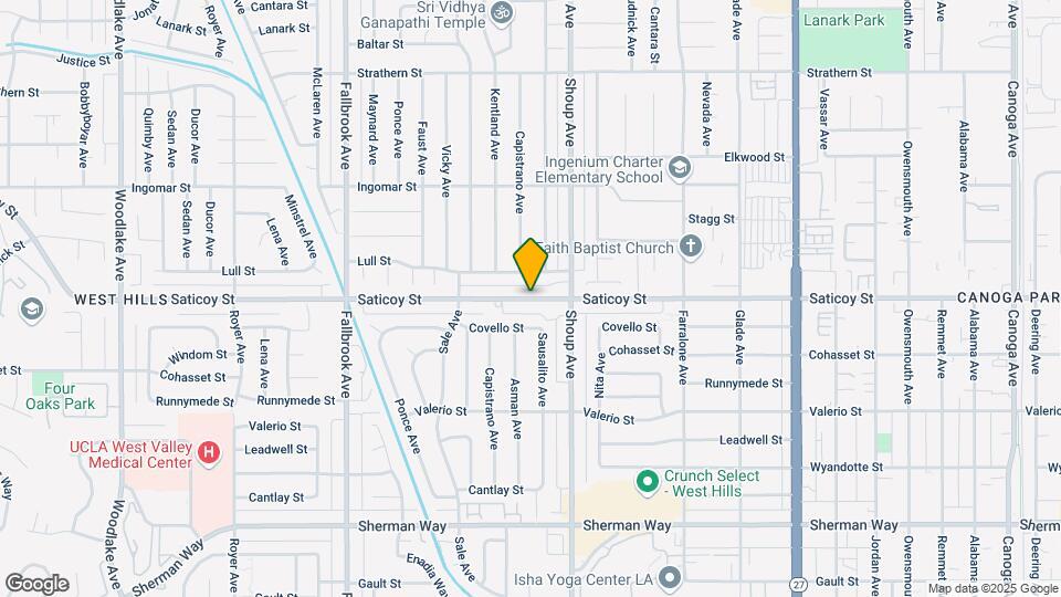 22441 Saticoy St Map and Location Details