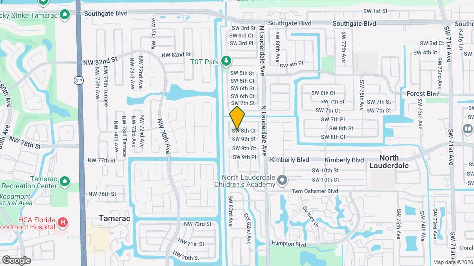 8250 SW 8th Ct Map and Location Details