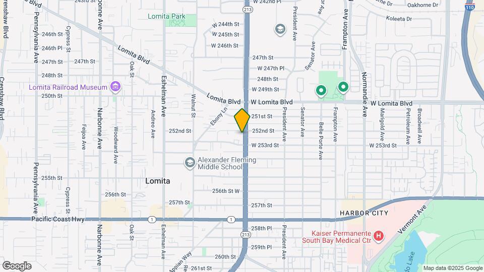 25223 Western Ave Mapa y Detalles de la Ubicación