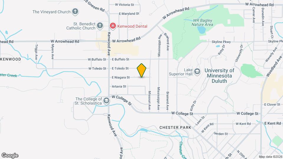 140 E Niagara St Map and Location Details