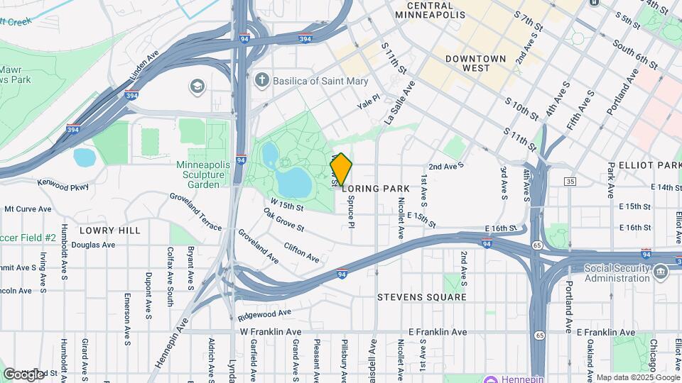 1401 Willow St Map and Location Details