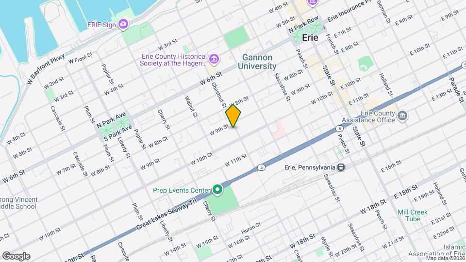 914 Chestnut St Mapa y Detalles de la Ubicación